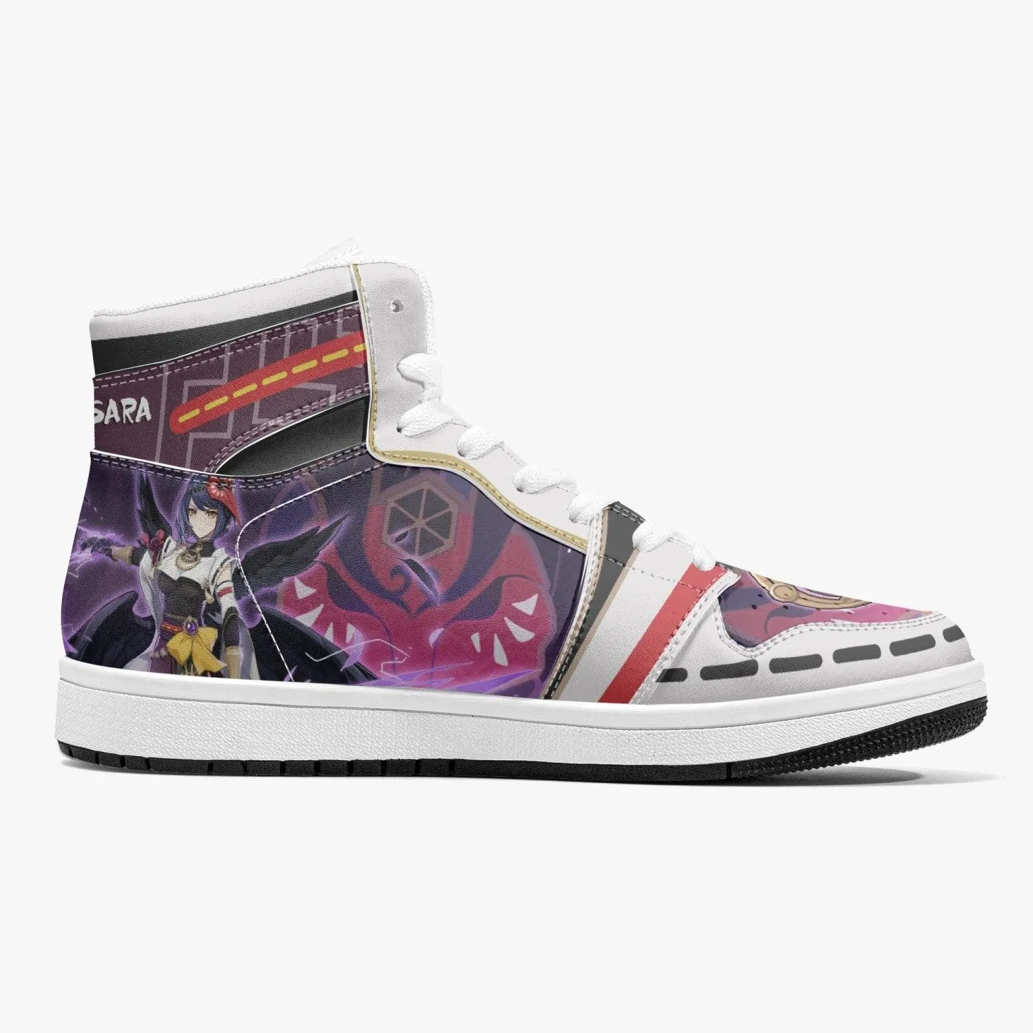 Kujou Sara Genshin Impact Mid 1 Basketball Shoes
