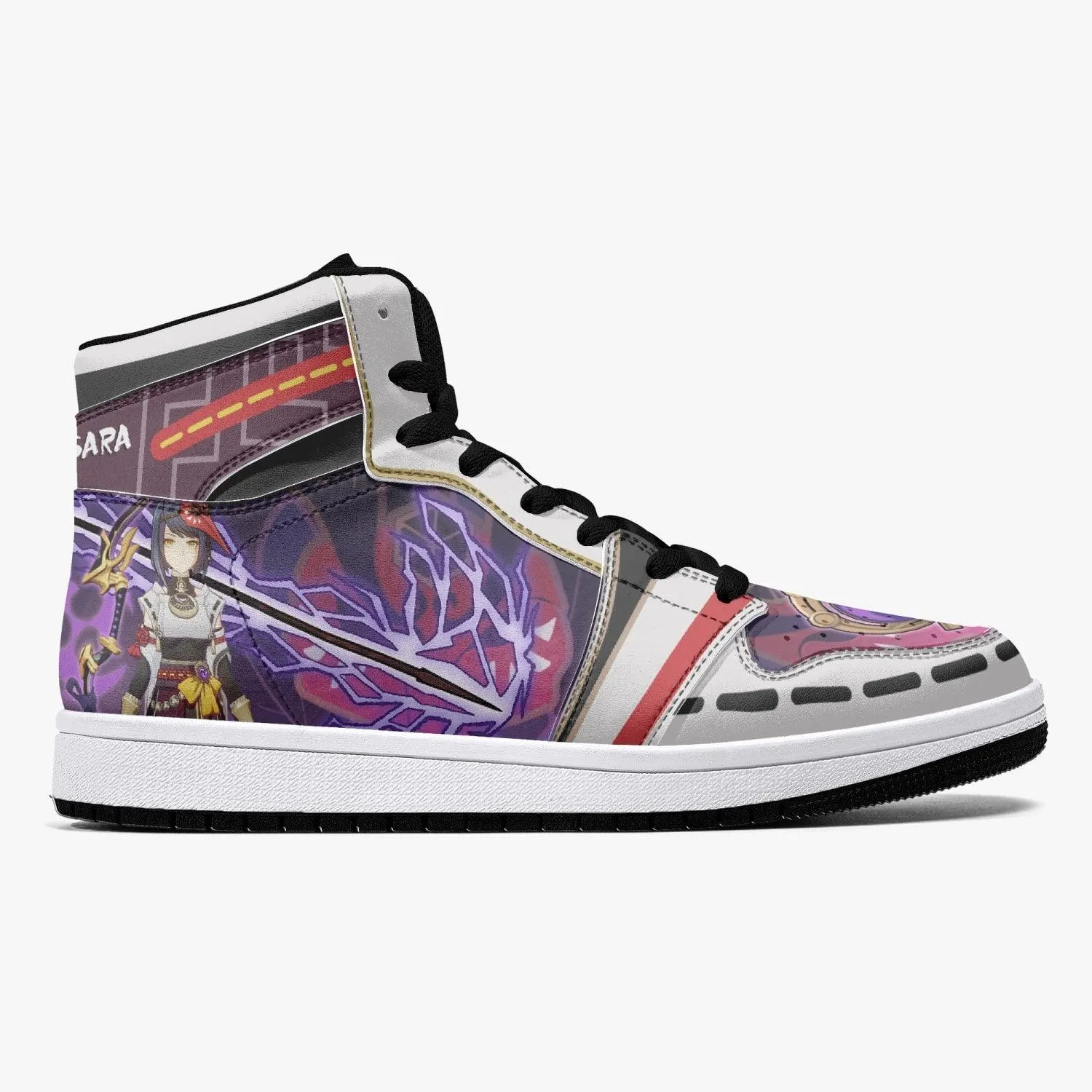 Kujou Sara Genshin Impact Mid 1 Basketball Shoes