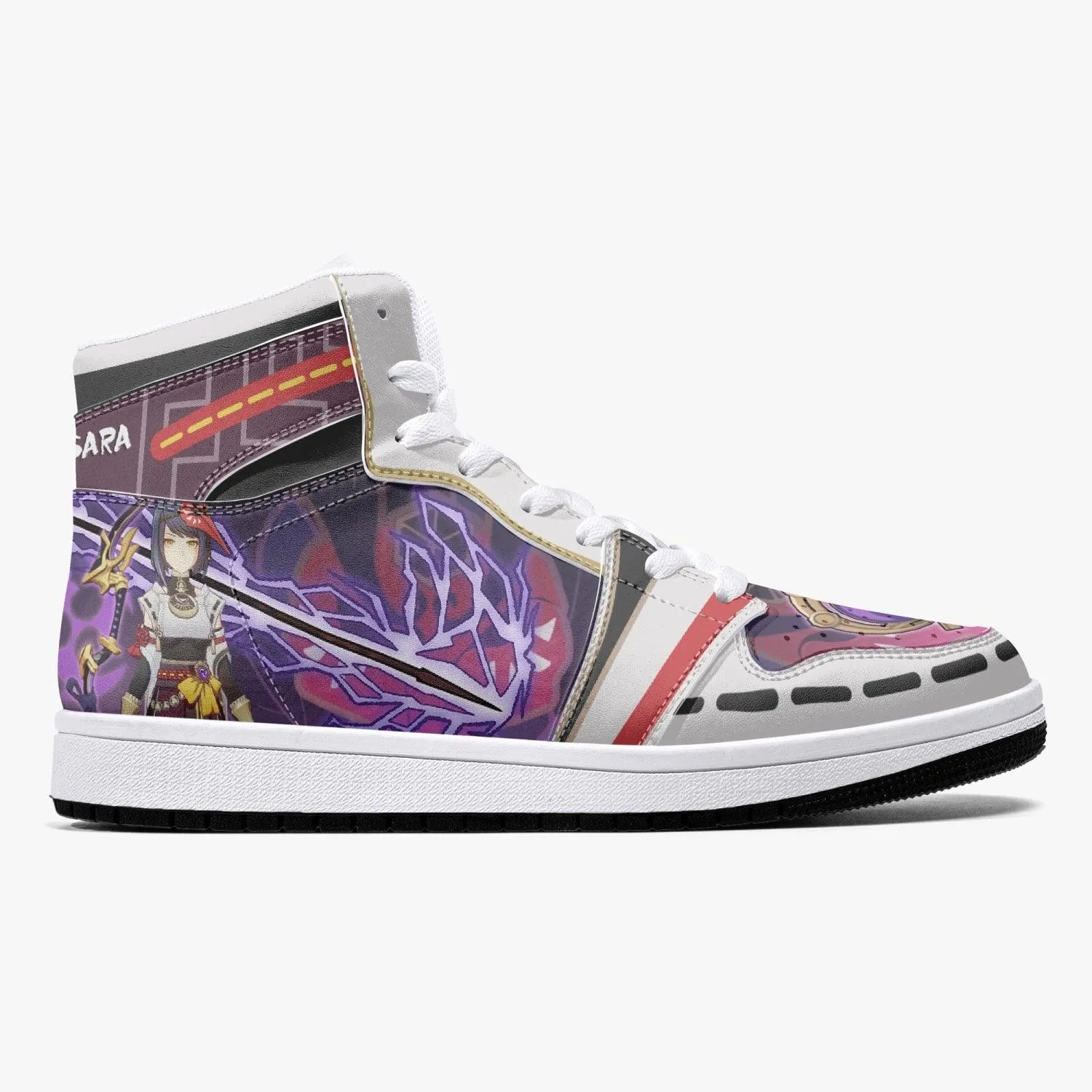 Kujou Sara Genshin Impact Mid 1 Basketball Shoes