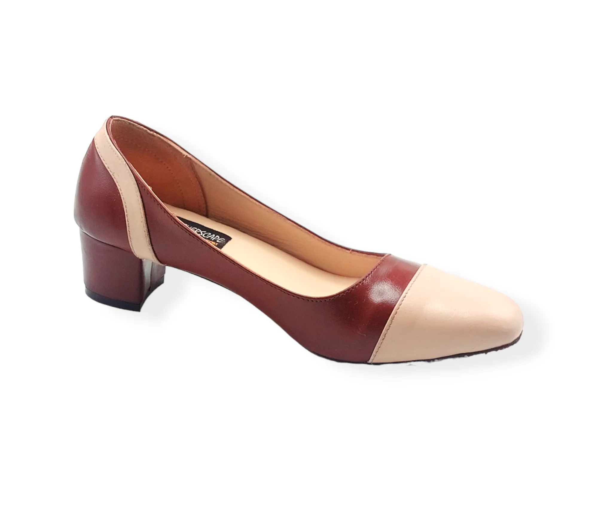Ladies leather court shoe LS16