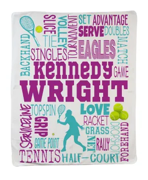 Large Tennis Blanket - Girl