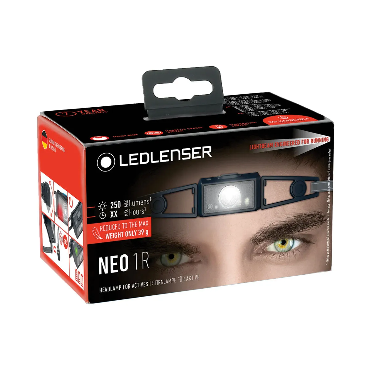 Ledlenser NEO1R Rechargeable Headlamp with Gift Box