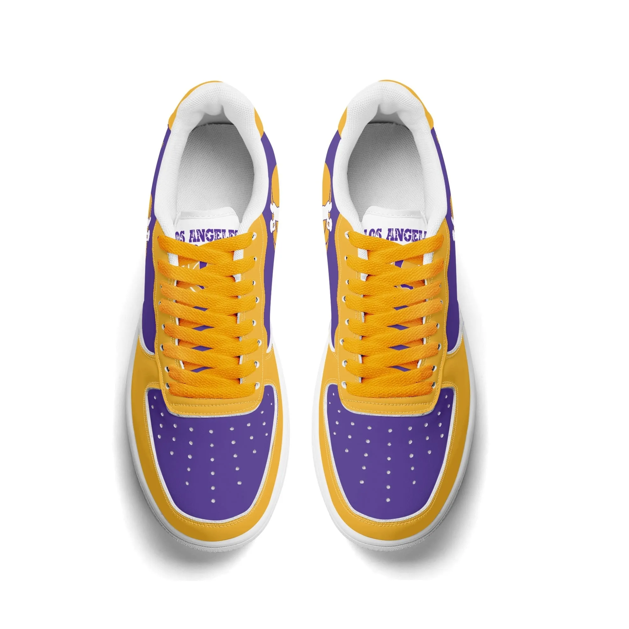 Los Angeles Basketball Sports Team Themed Shoes