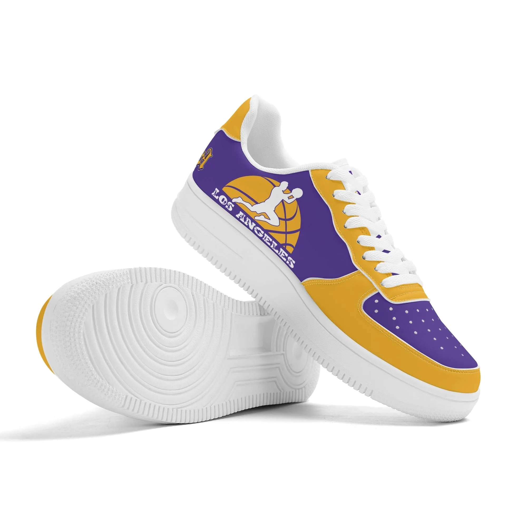 Los Angeles Basketball Sports Team Themed Shoes