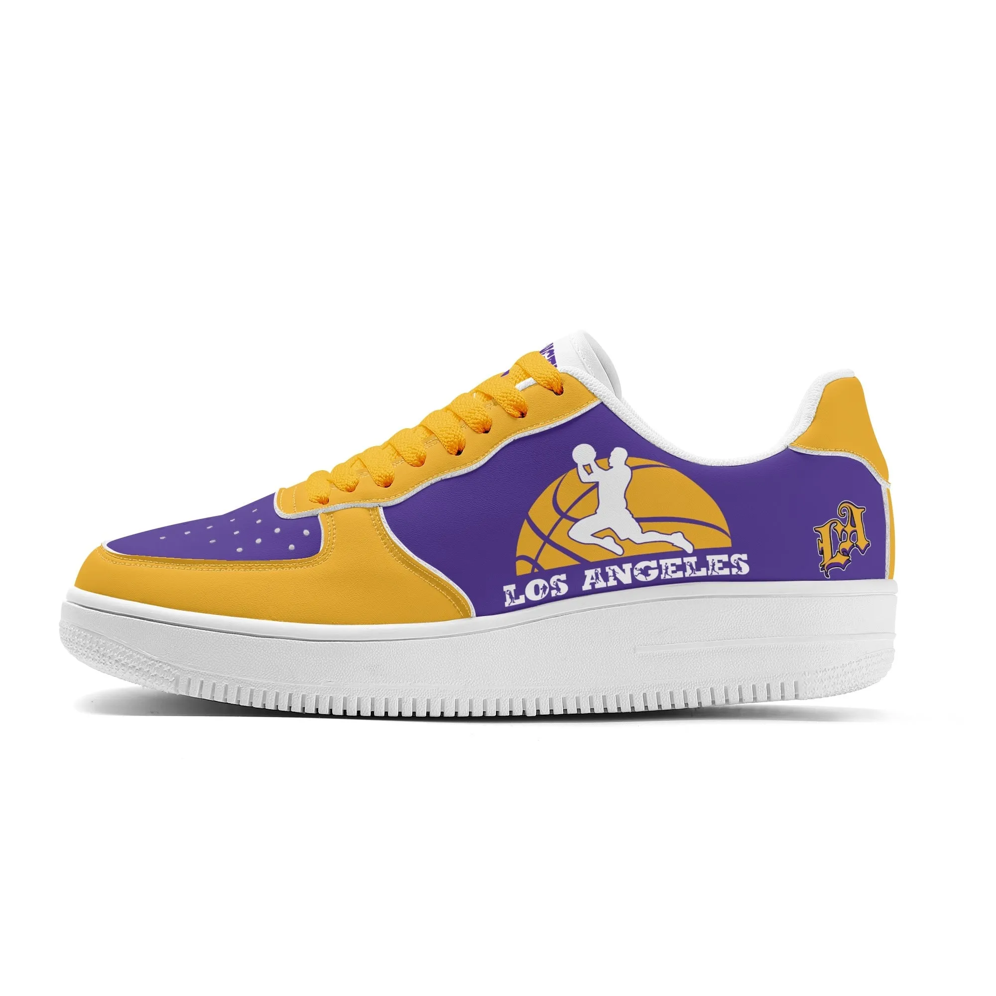 Los Angeles Basketball Sports Team Themed Shoes