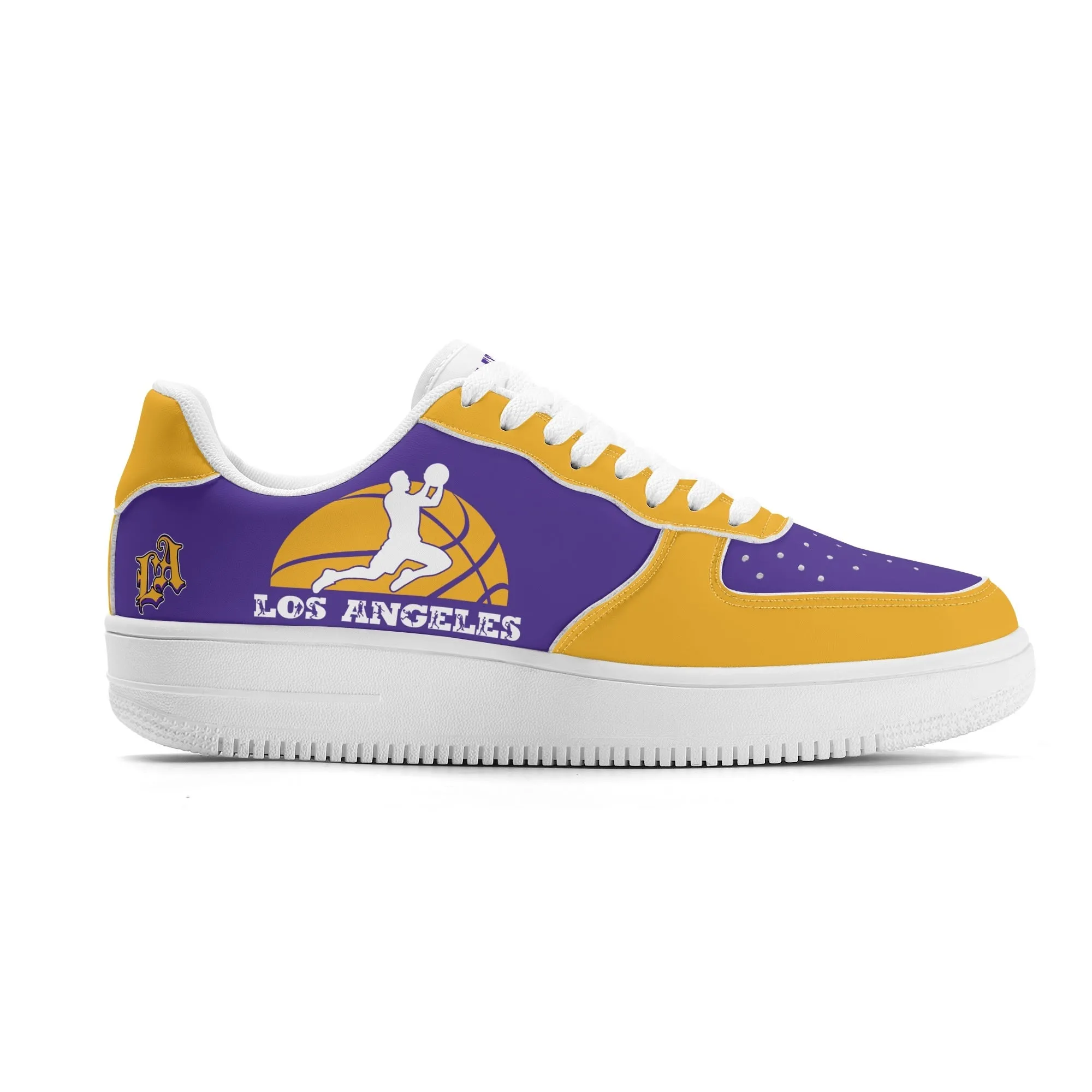 Los Angeles Basketball Sports Team Themed Shoes