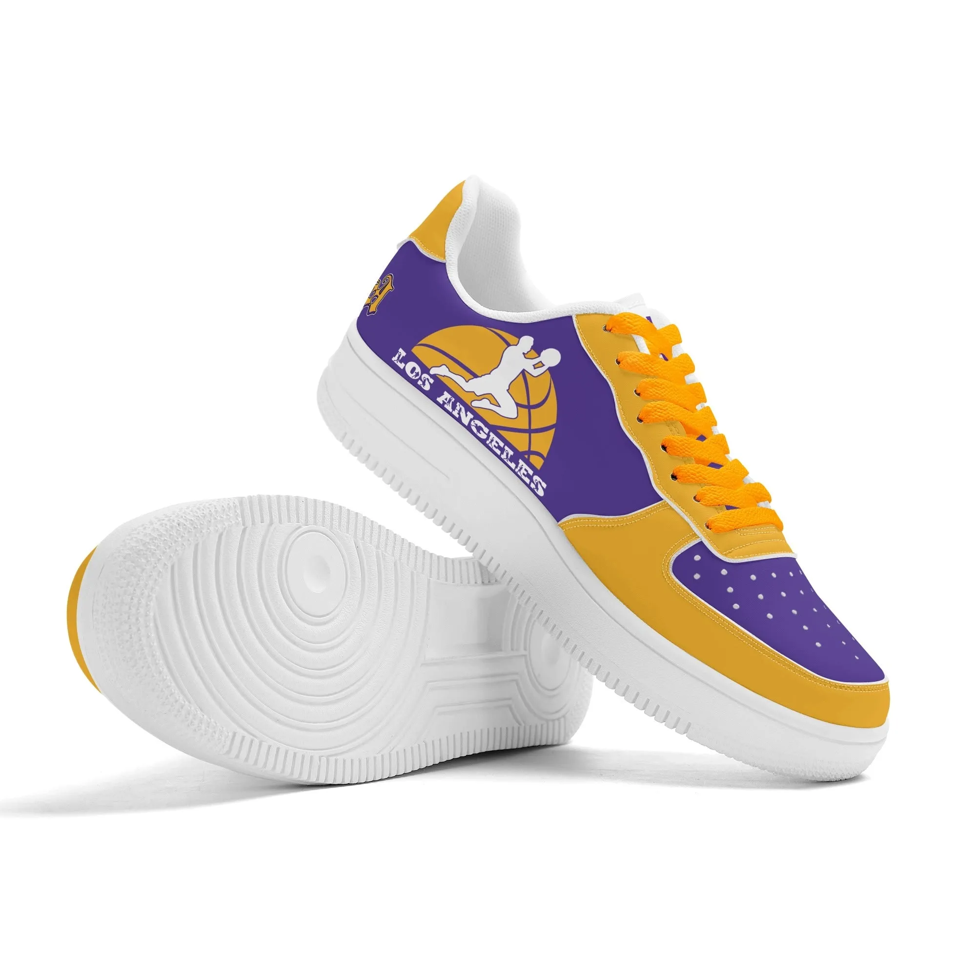 Los Angeles Basketball Sports Team Themed Shoes