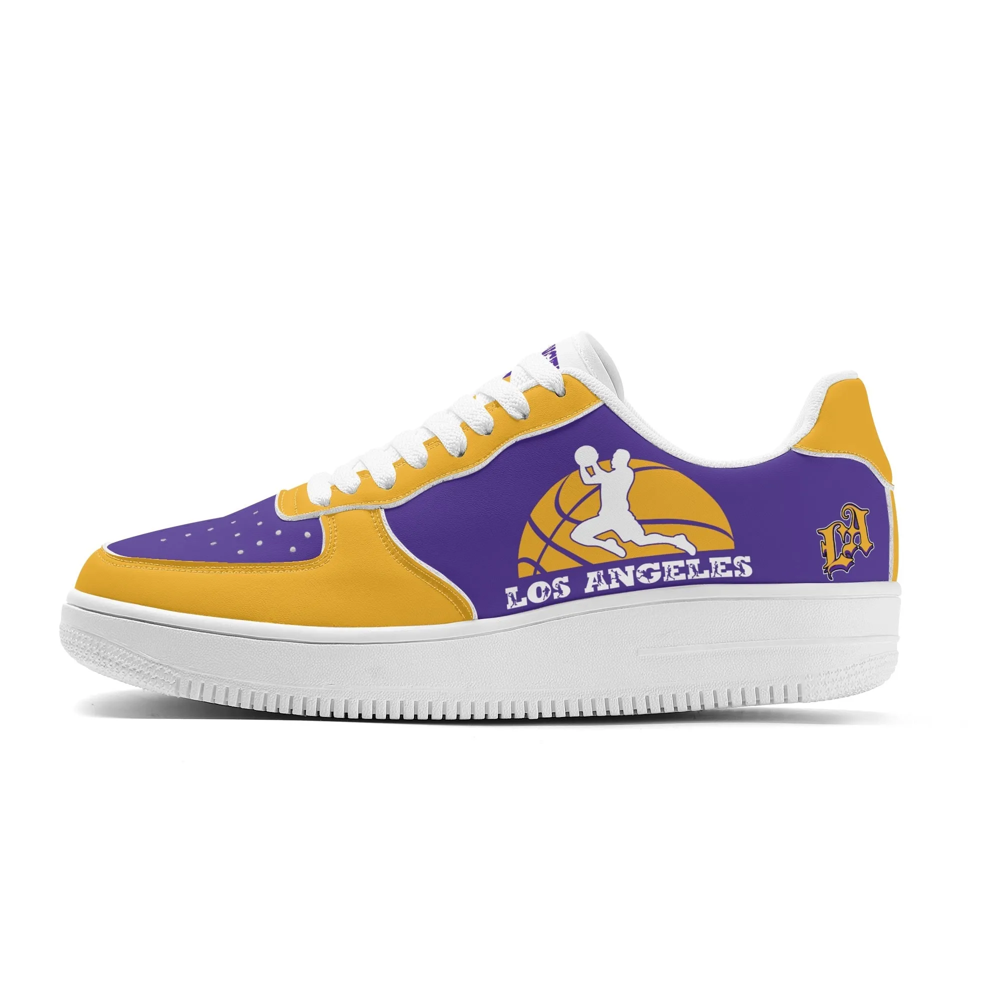 Los Angeles Basketball Sports Team Themed Shoes