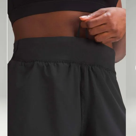 Lululemon 2023 Fast and Free Reflective High-Rise Classic-Fit Shorts 3&quot; Black