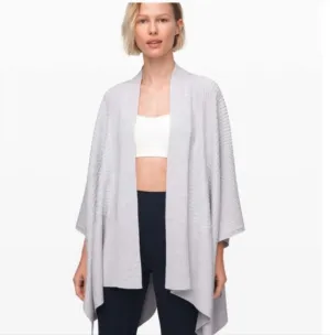 Lululemon Dream Weaver Wrap Cardigan Sweater Boolux Bamboo Tencel Cashmere