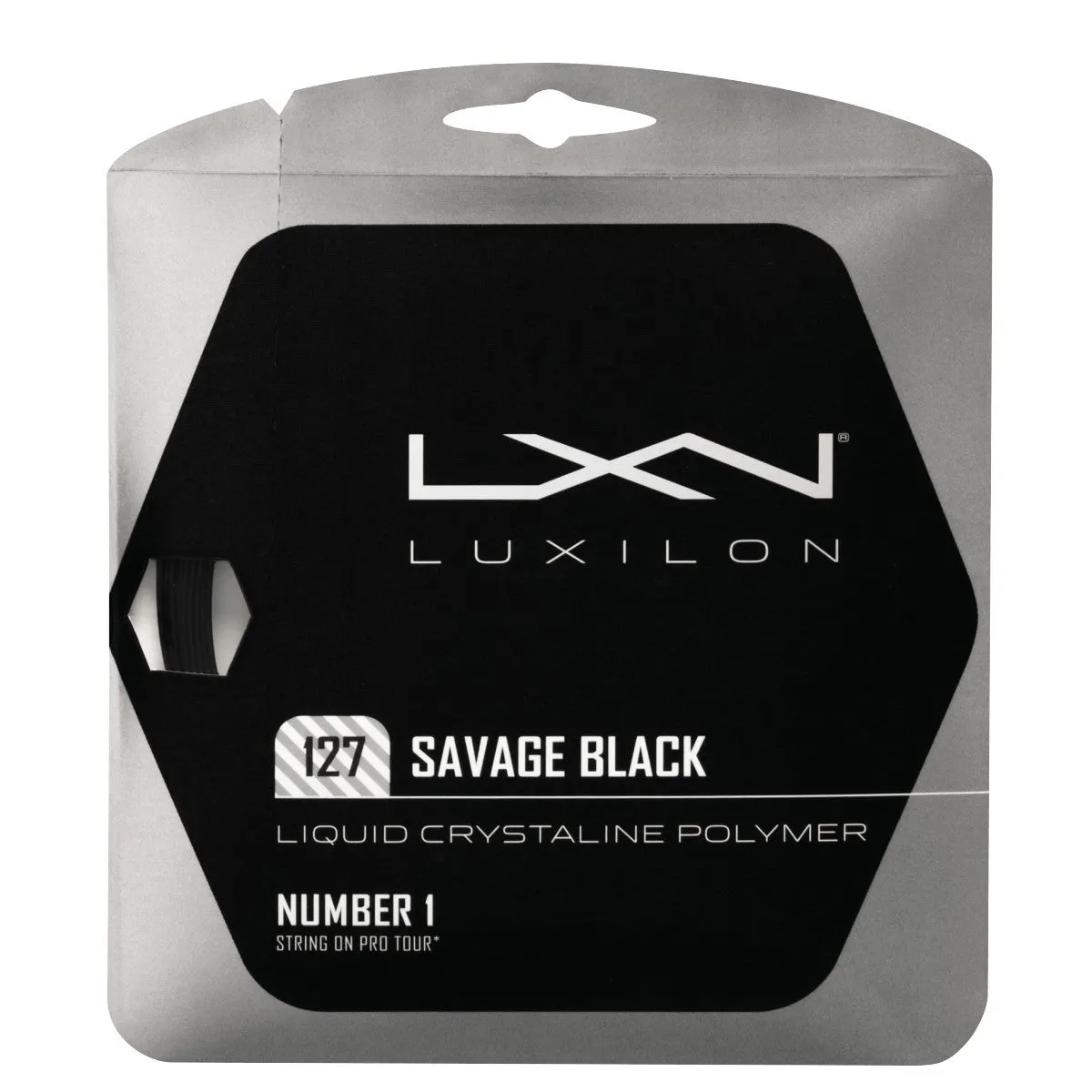 Luxilon Savage 127 Set Tennis String (Black)