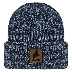Maine Leather Patch Chunky Knit