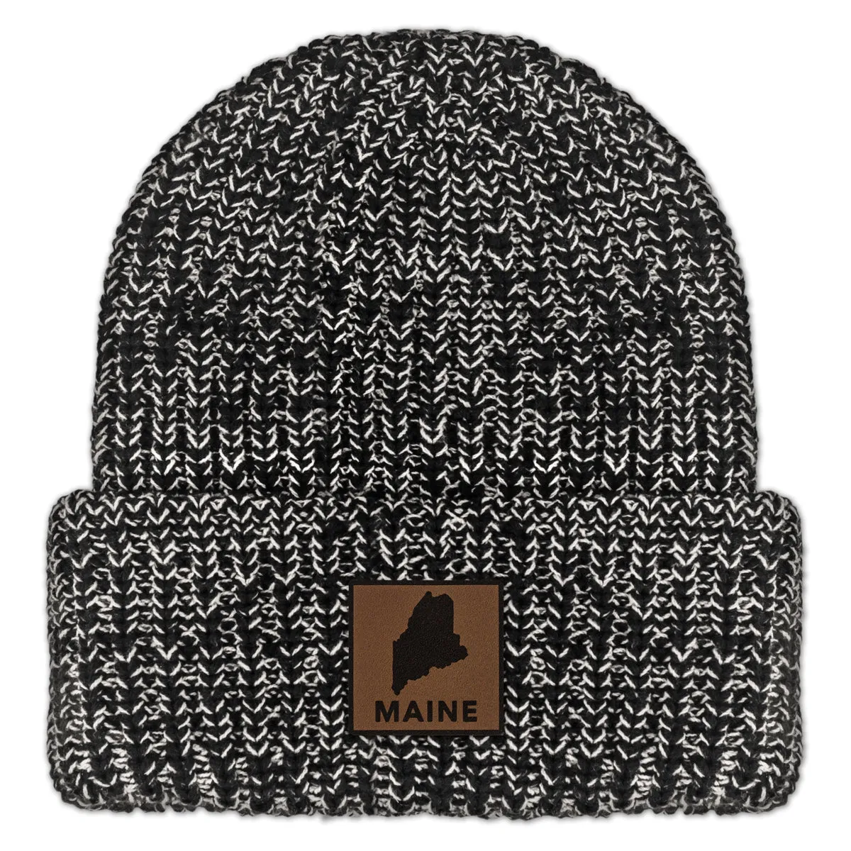 Maine Leather Patch Chunky Knit