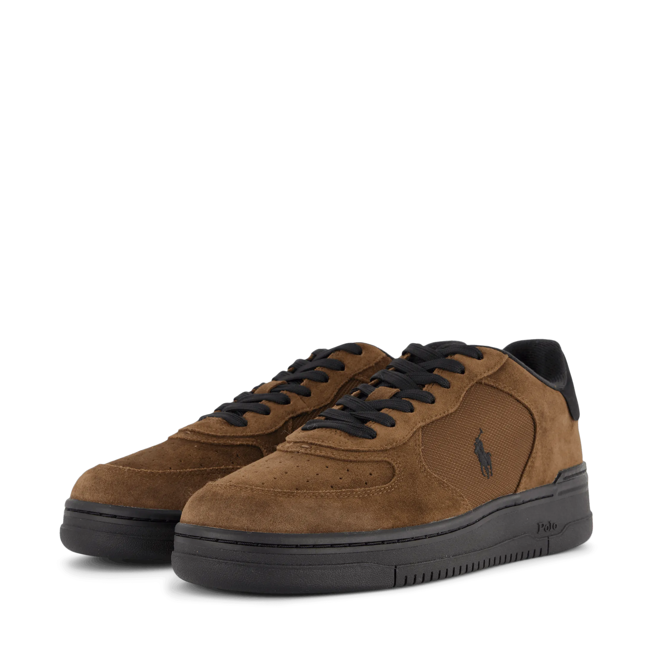 Masters Court Suede-Paneled Sneaker Brown