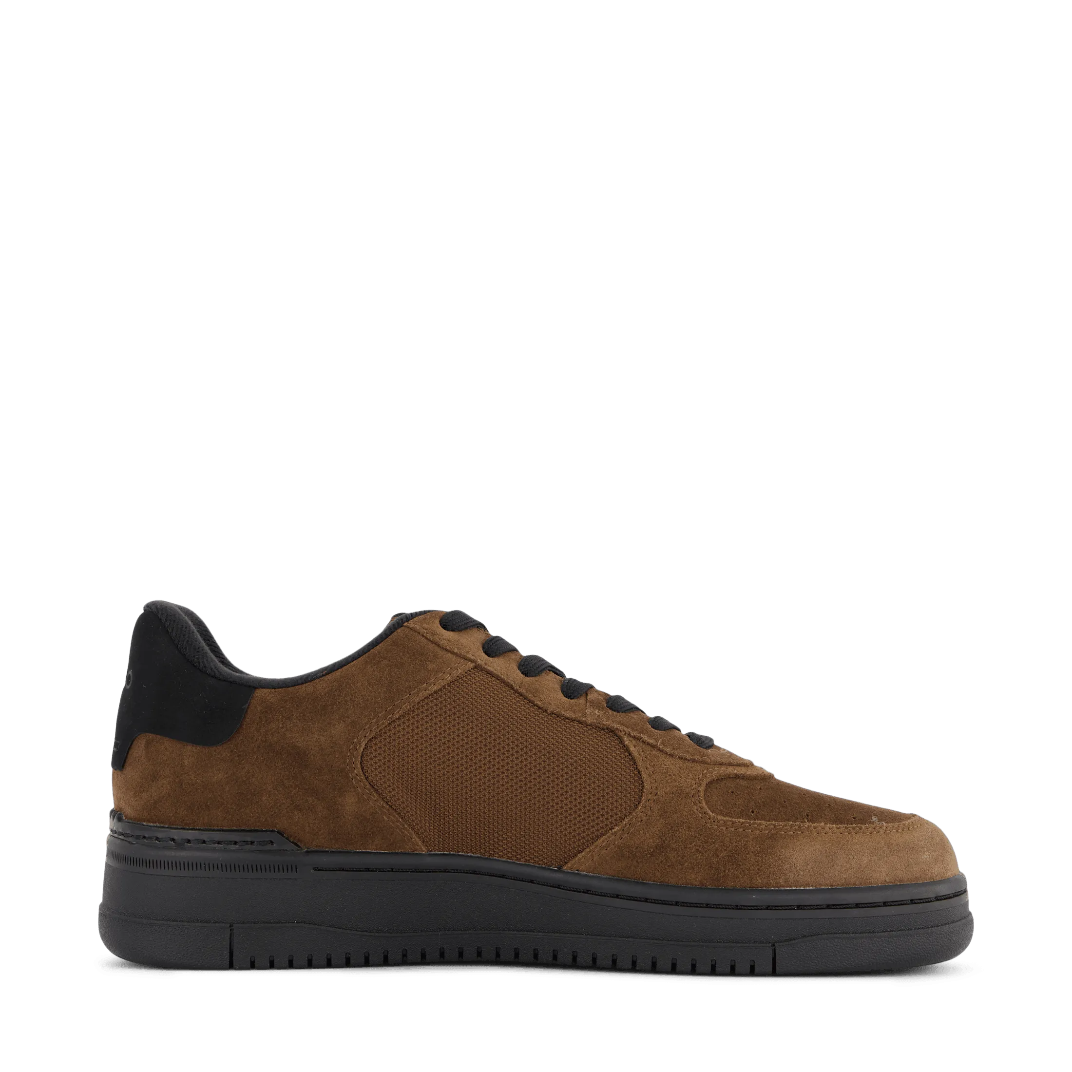 Masters Court Suede-Paneled Sneaker Brown