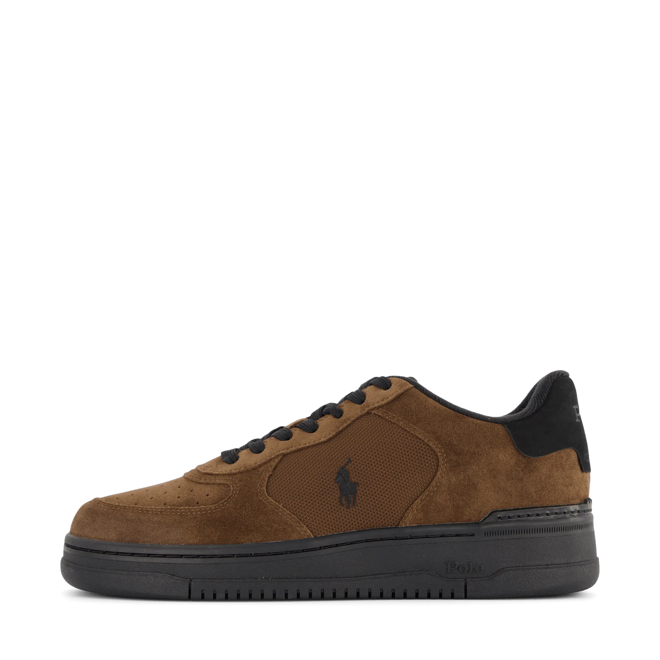 Masters Court Suede-Paneled Sneaker Brown