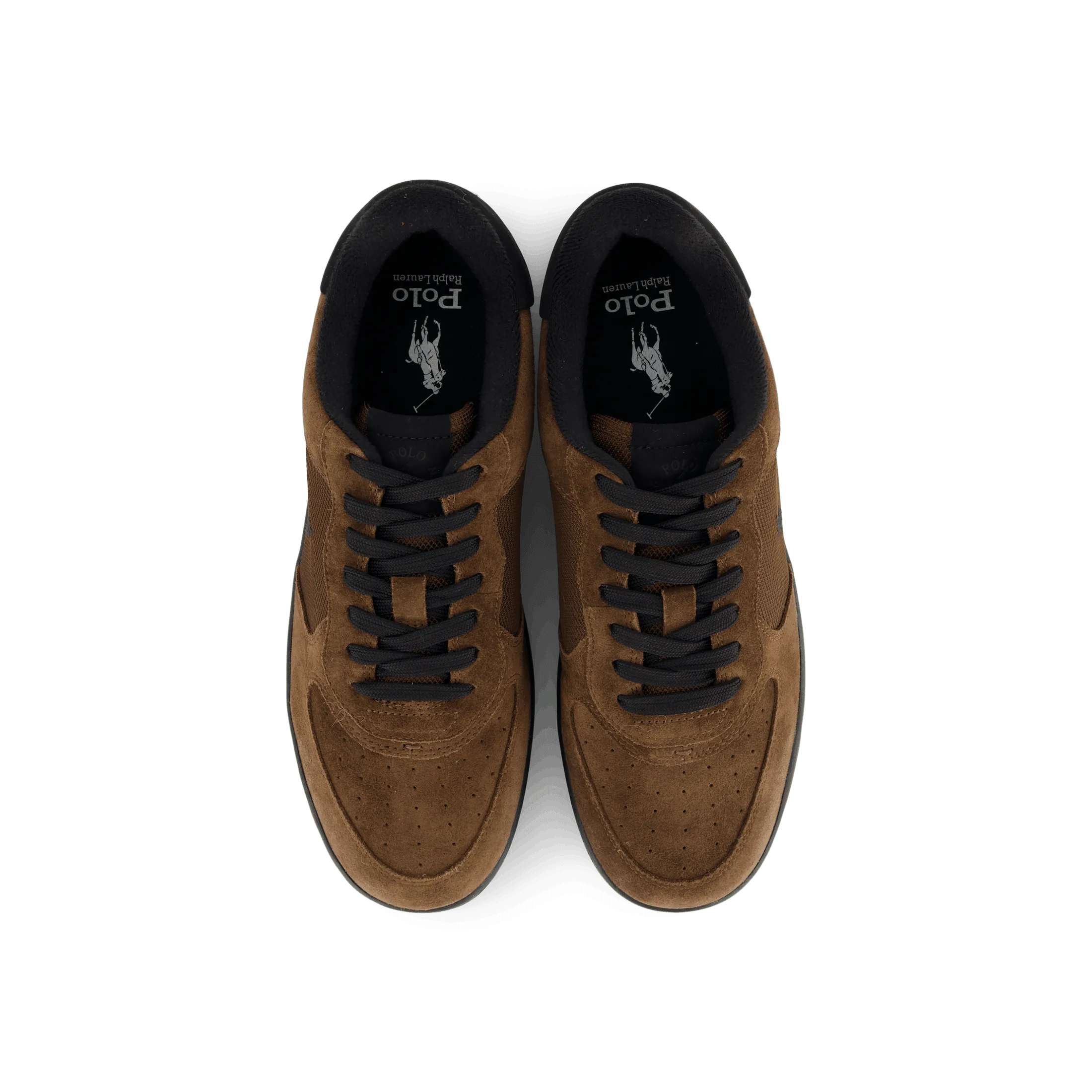 Masters Court Suede-Paneled Sneaker Brown