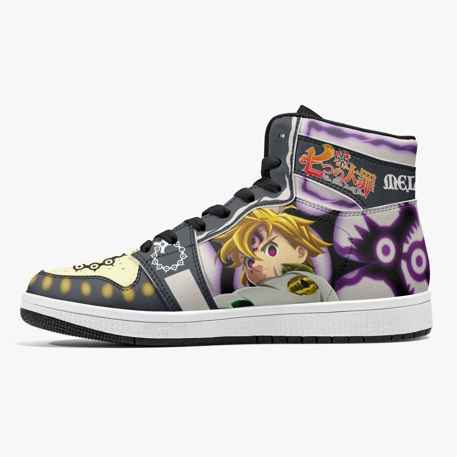 Meliodas Seven Deadly Sins Mid 1 Basketball Shoes