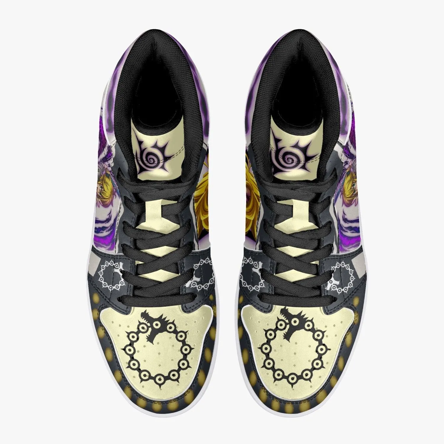 Meliodas Seven Deadly Sins Mid 1 Basketball Shoes
