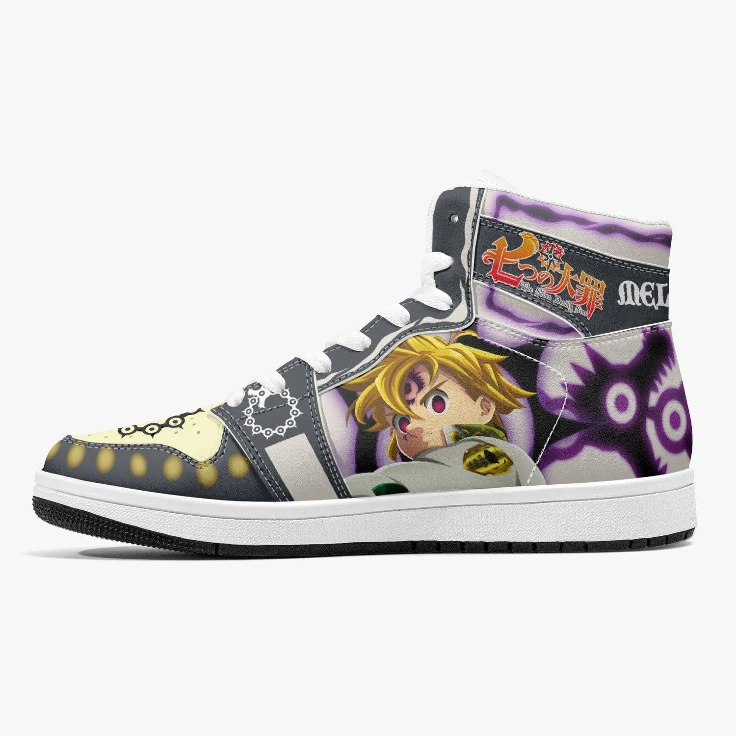 Meliodas Seven Deadly Sins Mid 1 Basketball Shoes