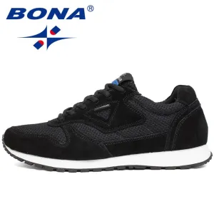 Men Running Shoes Lace Up Mesh