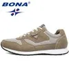 Men Running Shoes Lace Up Mesh