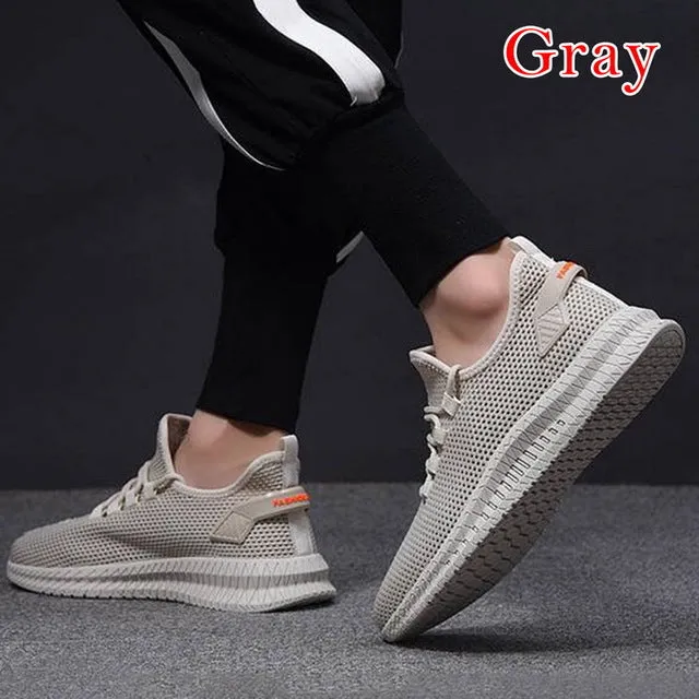 Men Tennis Casual Shoes Soft Sneakers Mesh Breathable Shoes Lightweight Sport Shoes Training Fitness Breathable Athletic Shoes