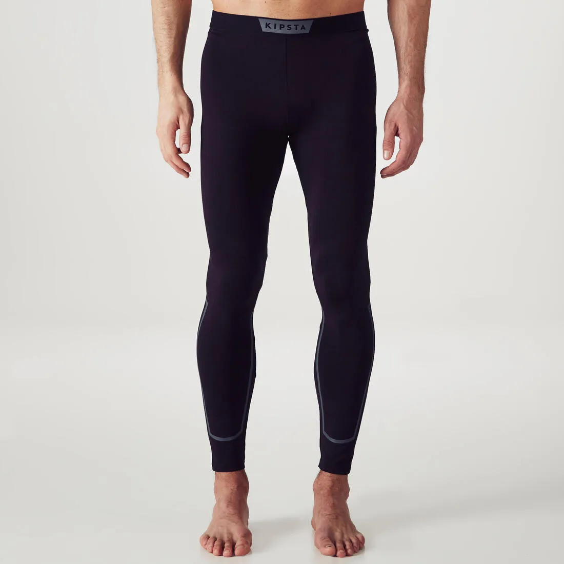 Mens cold weather football tights, black