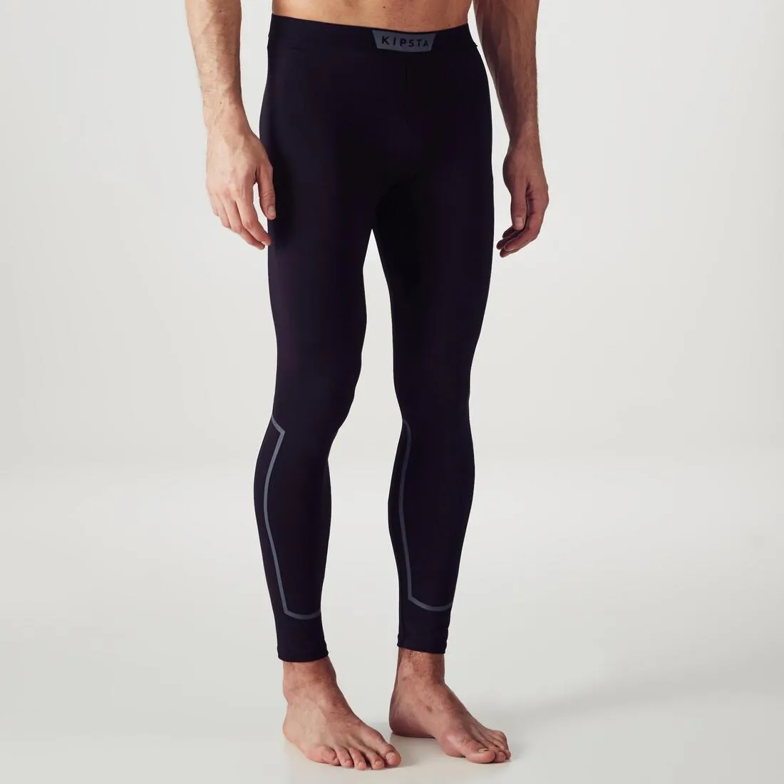 Mens cold weather football tights, black