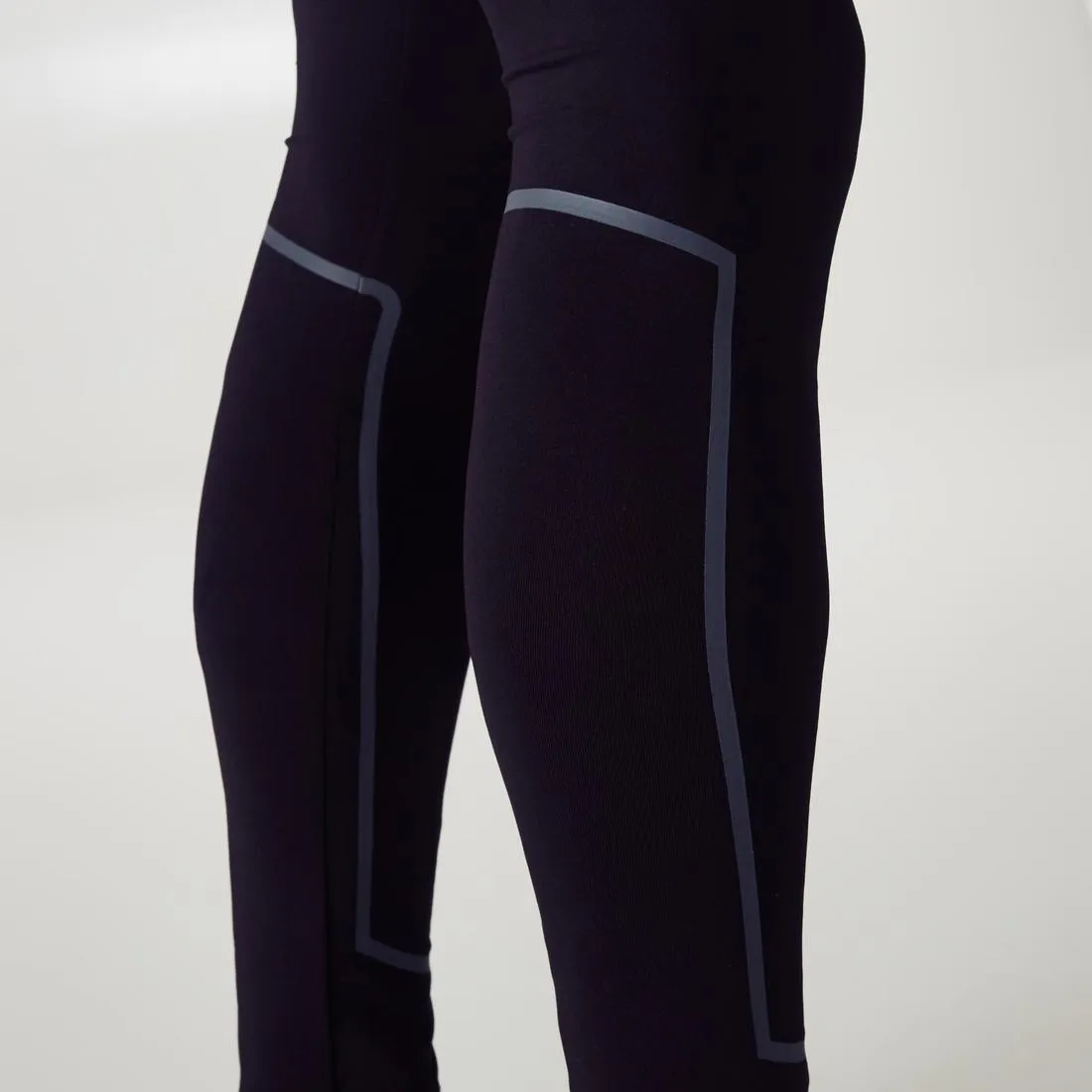 Mens cold weather football tights, black