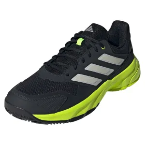 Men`s CourtJam Control 3 Tennis Shoes Carbon and Lucid Lemon