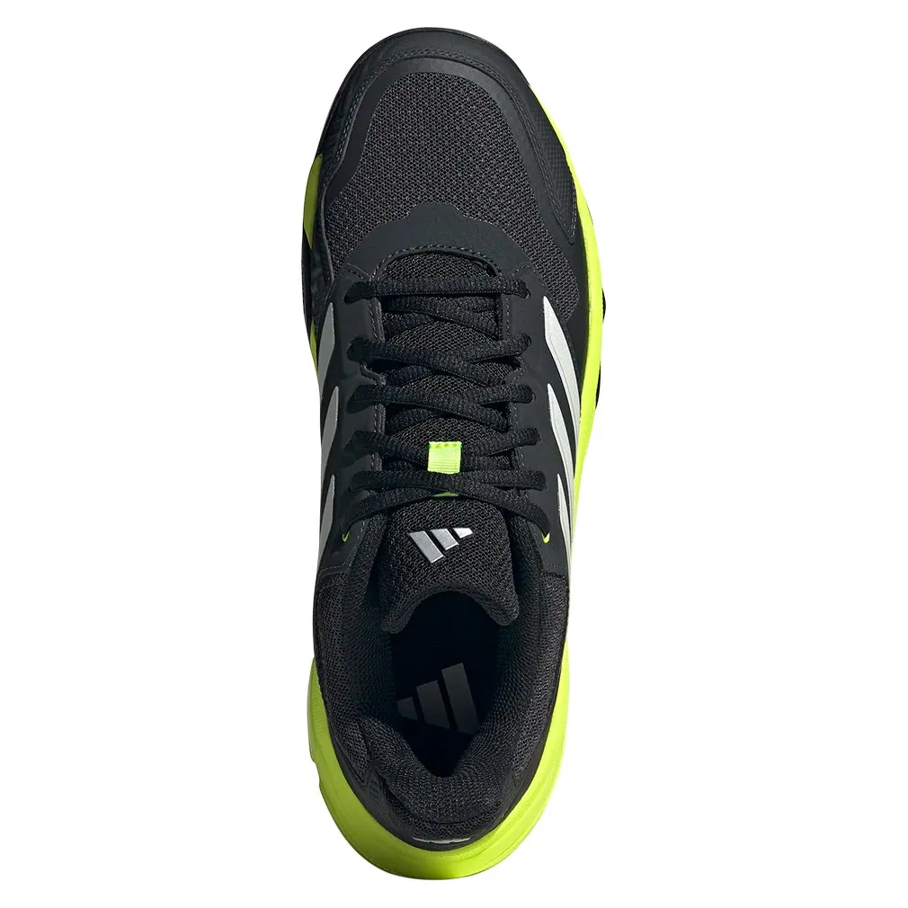 Men`s CourtJam Control 3 Tennis Shoes Carbon and Lucid Lemon