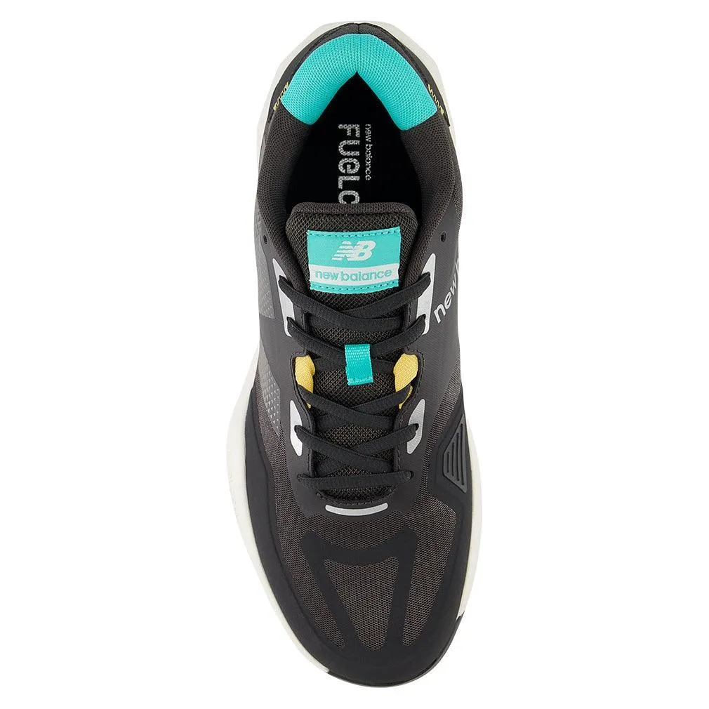 Men`s FuelCell 796v4 2E Width Tennis Shoes Black Cement and Cyber Jade