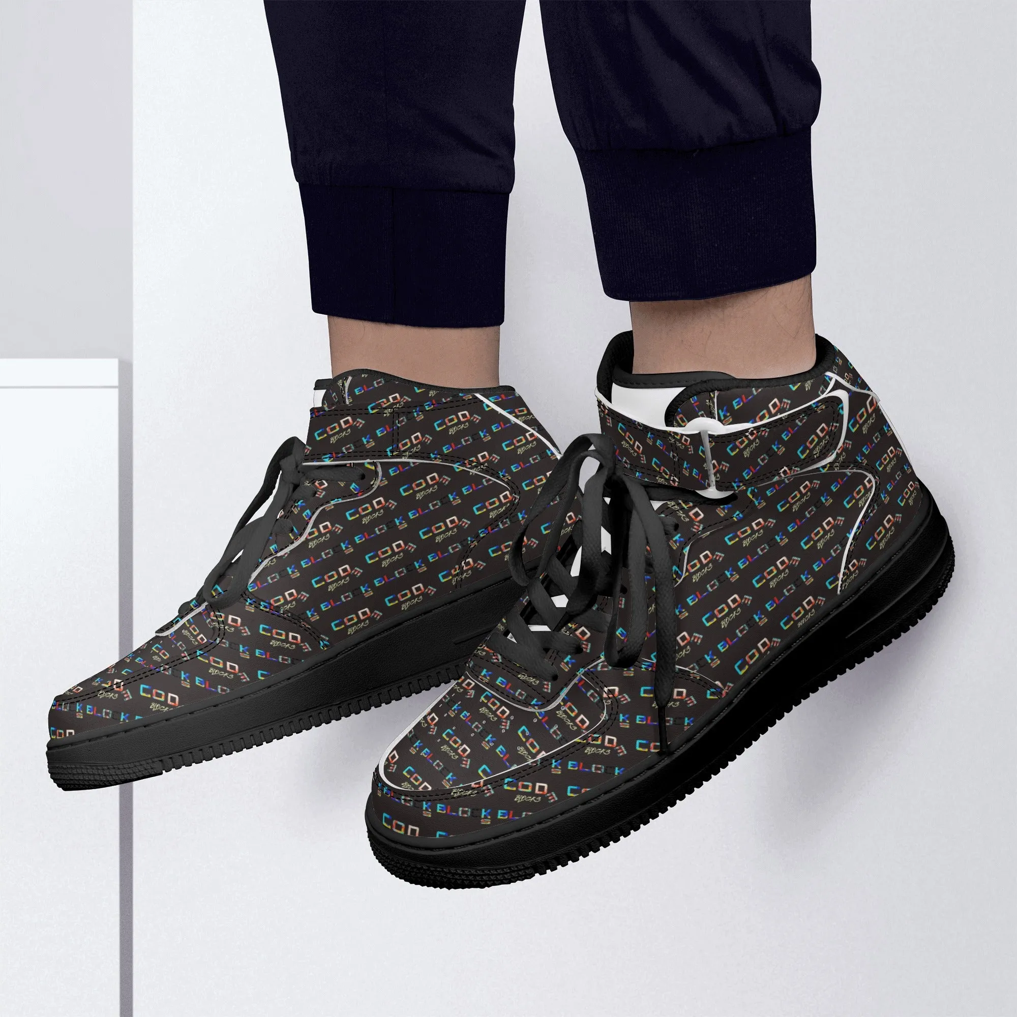 Men's High Top Leather Sneakers