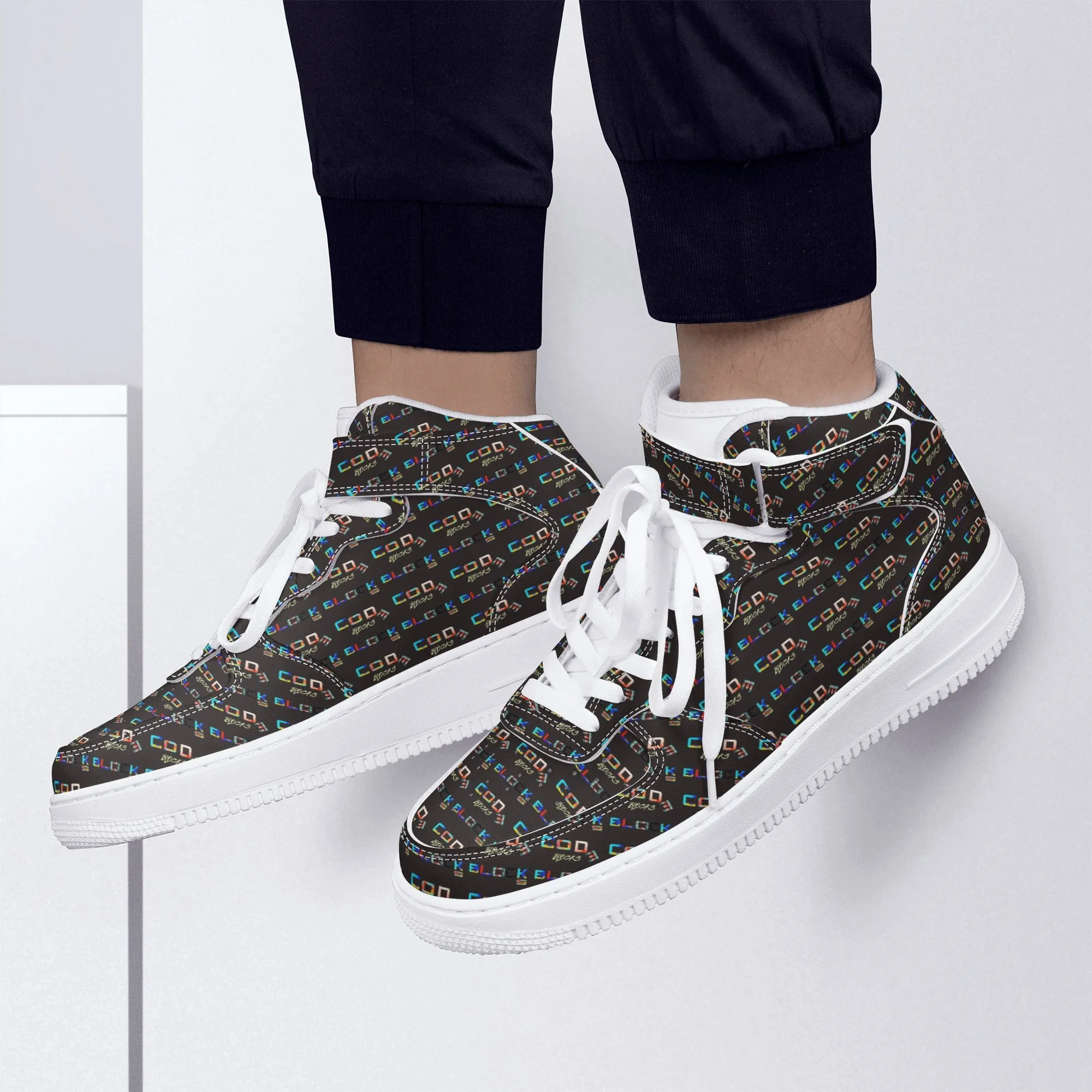 Men's High Top Leather Sneakers