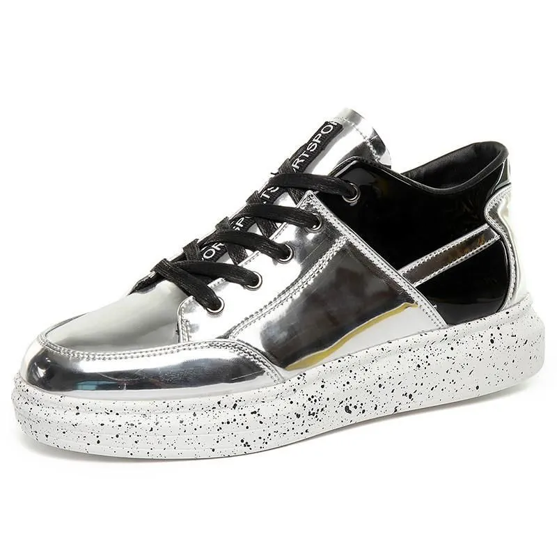 Men's Hip Hop Leather Platform High Tops