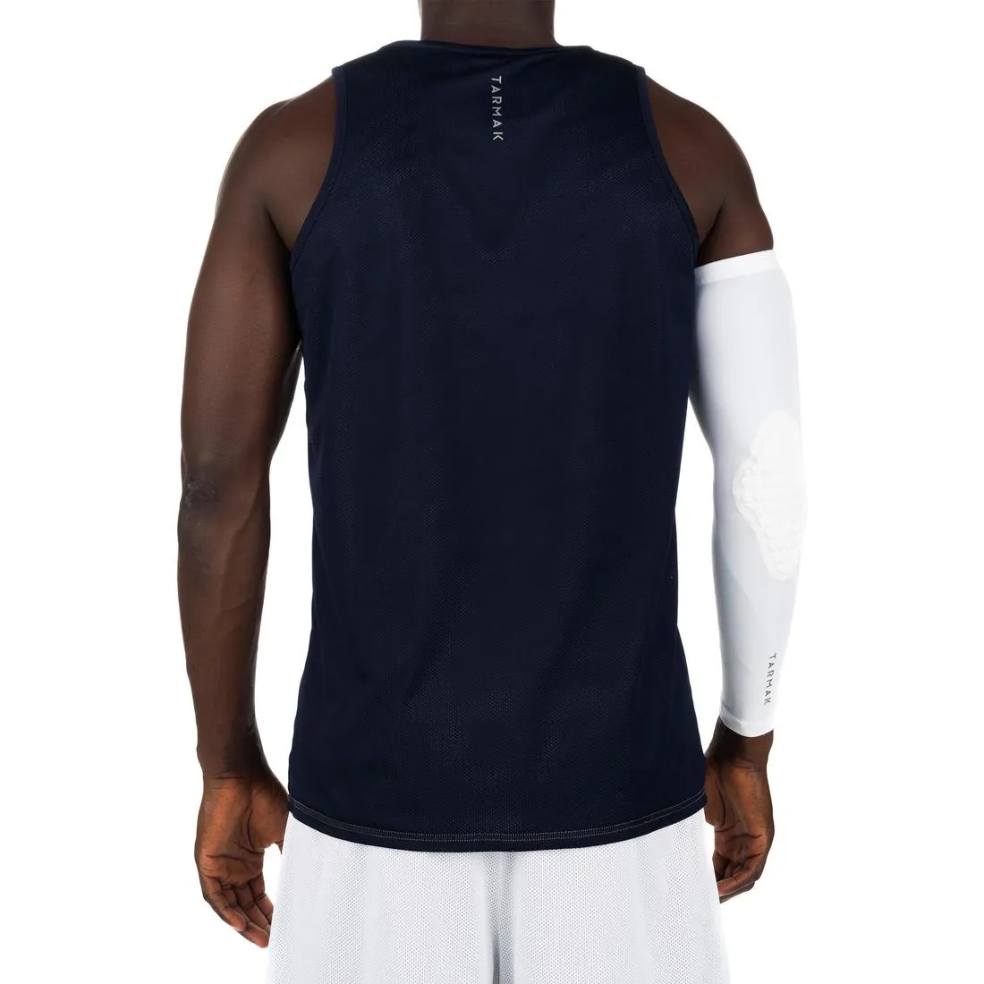 Men's Intermediate Reversible Basketball Tank Top - White/Blue