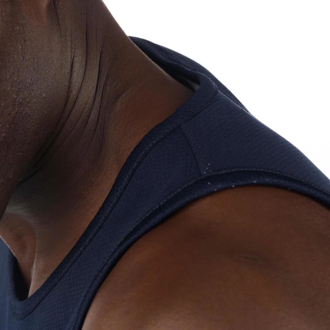 Men's Intermediate Reversible Basketball Tank Top - White/Blue