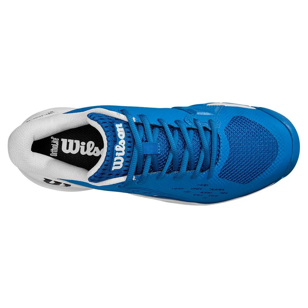 Men`s Rush Pro Ace Tennis Shoes Deja Vu Blue and White