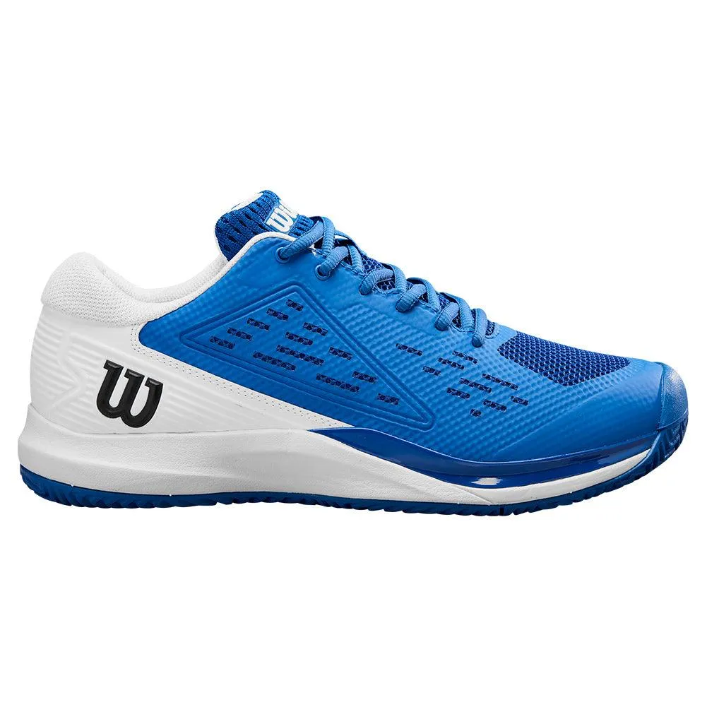 Men`s Rush Pro Ace Tennis Shoes Deja Vu Blue and White