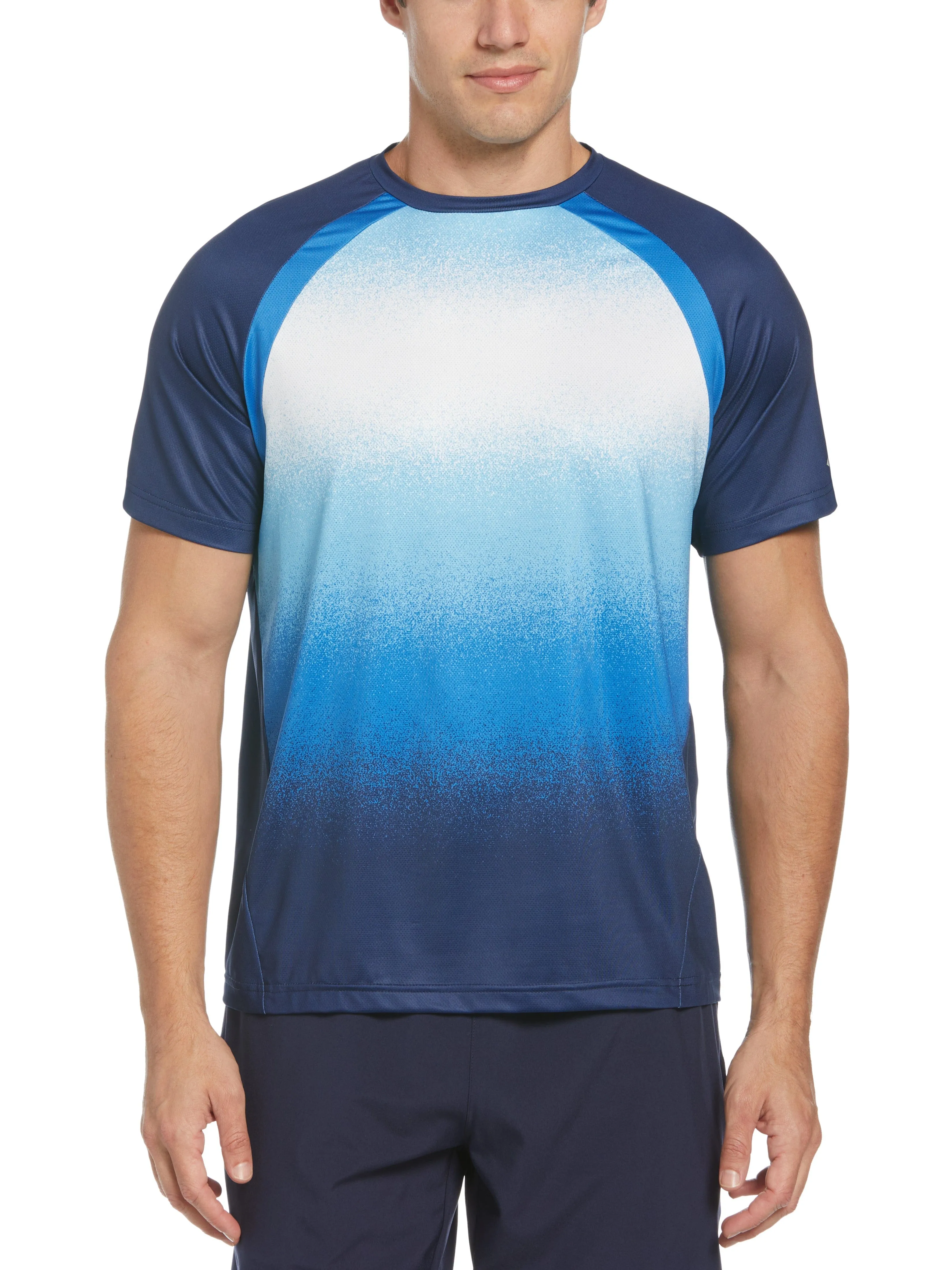 Men's Spray Gradient Printed Tennis Tee