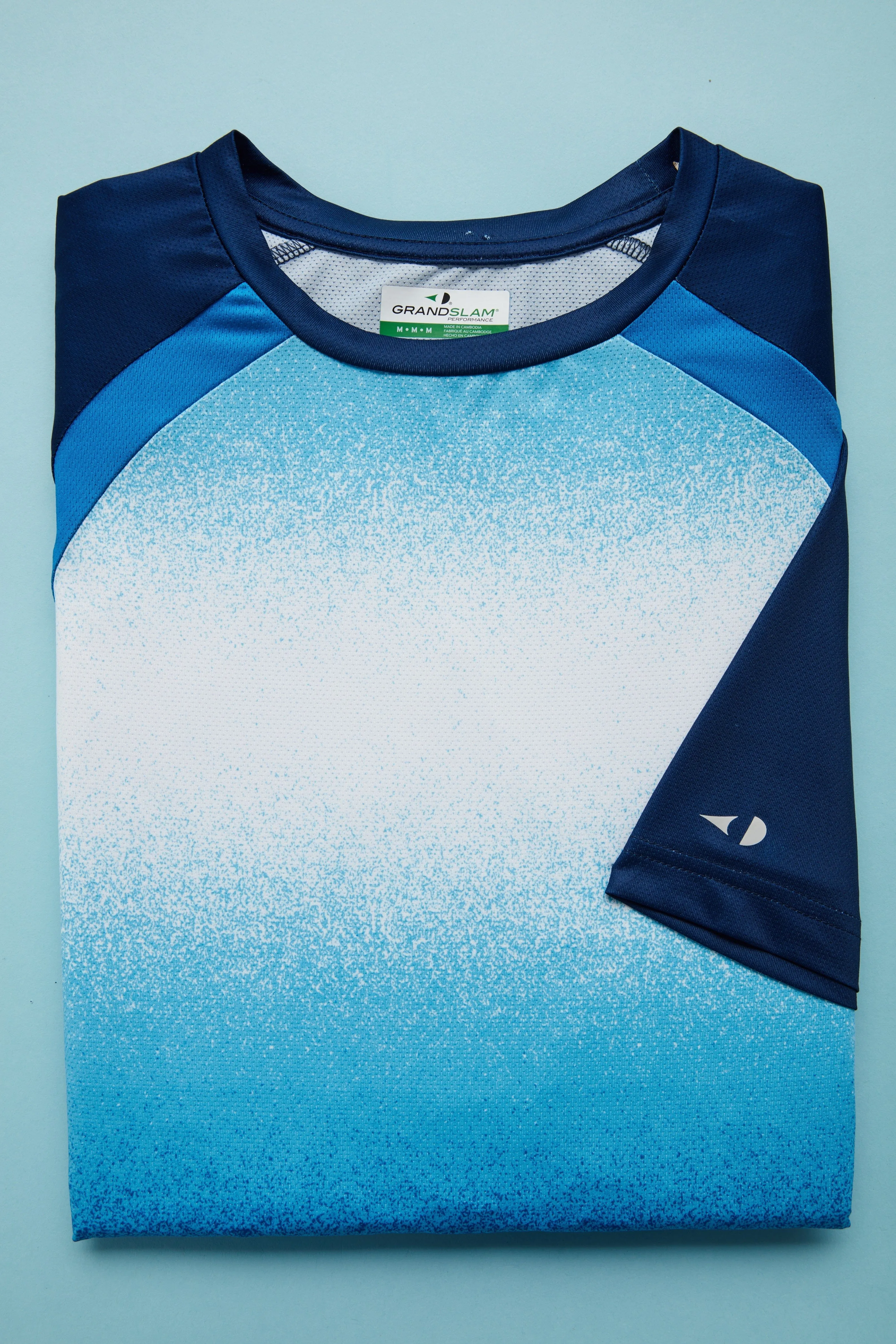 Men's Spray Gradient Printed Tennis Tee