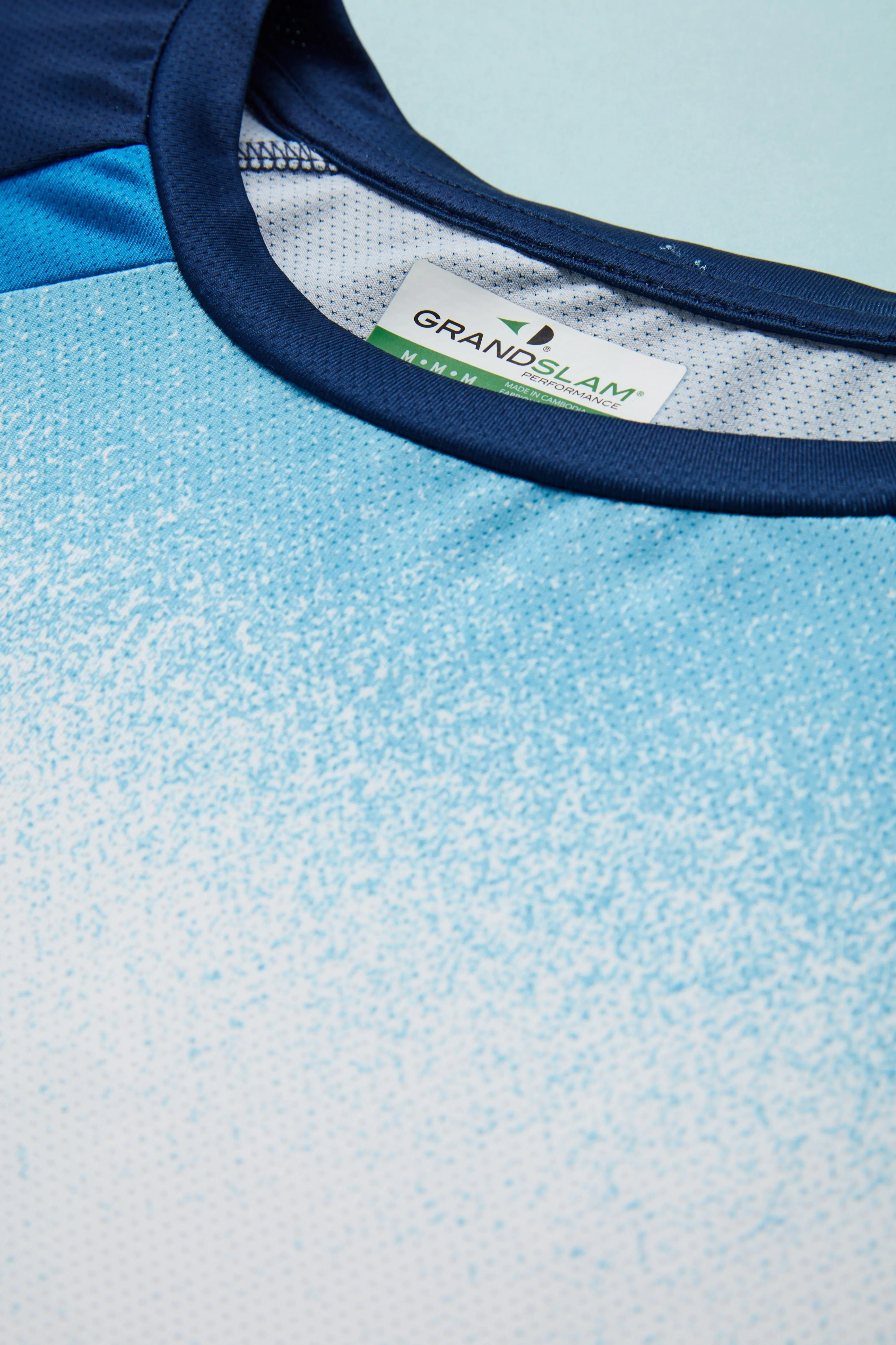 Men's Spray Gradient Printed Tennis Tee