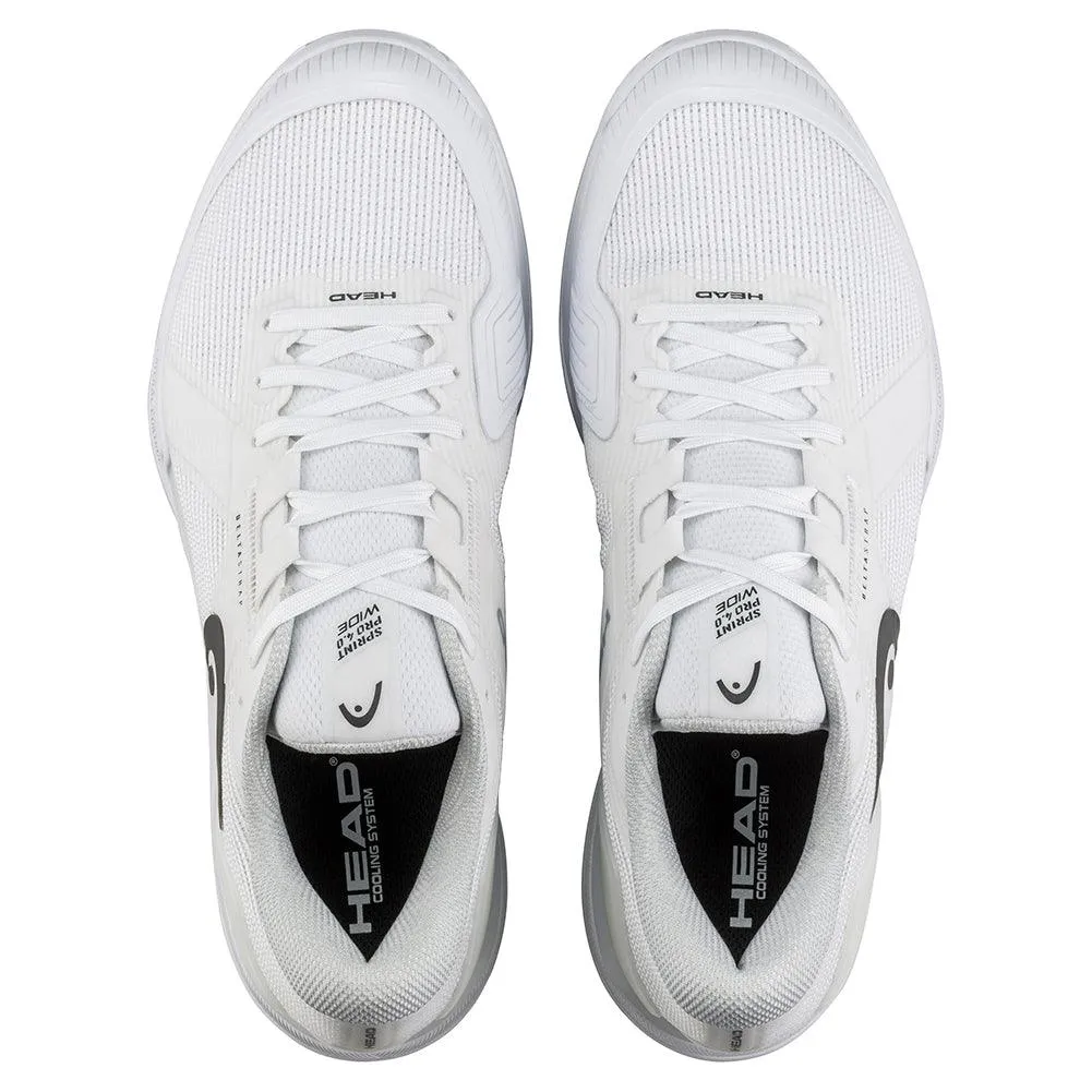 Men`s Sprint Pro 4.0 Wide Tennis Shoes White and Black