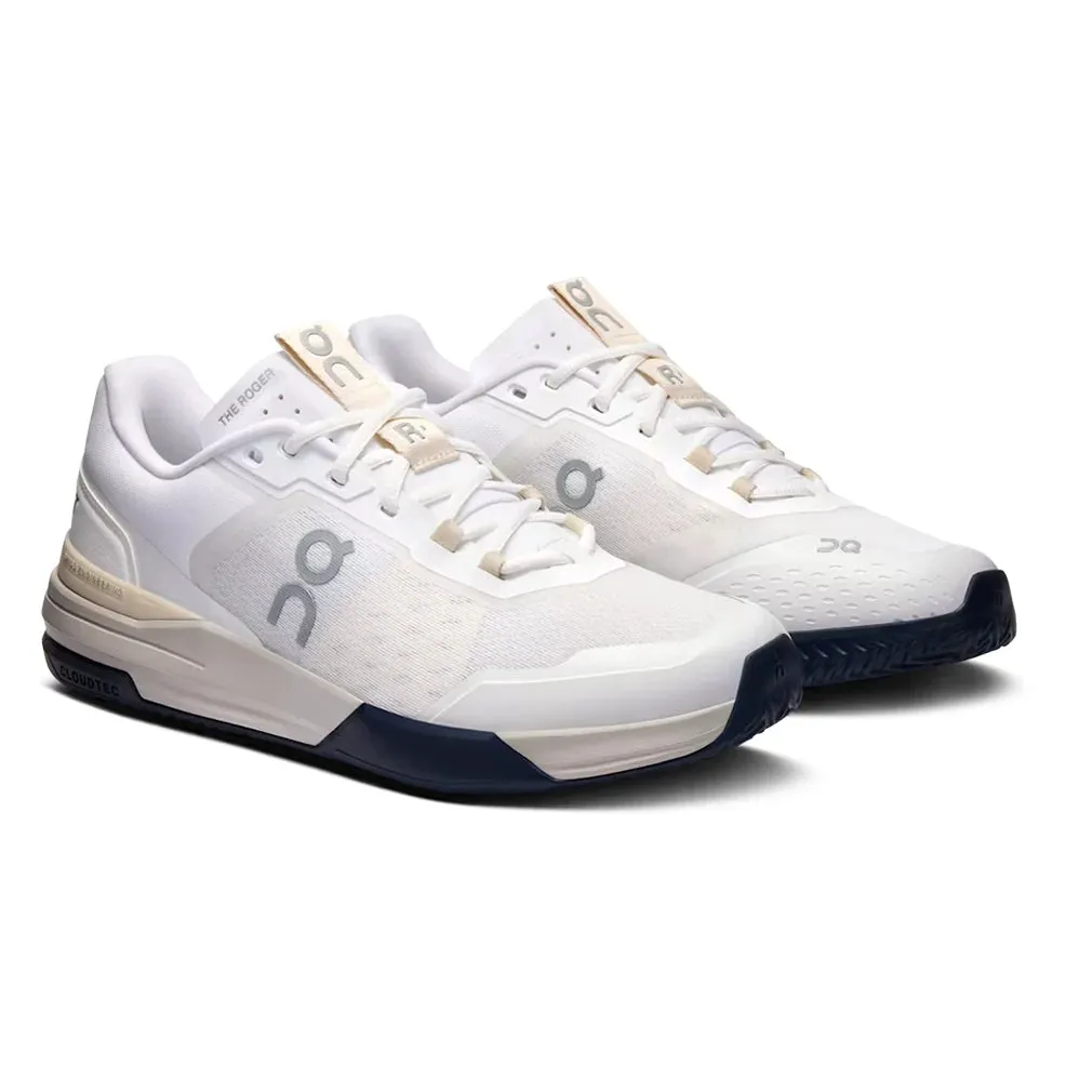 Men`s THE ROGER Advantage Pro Clay Tennis Shoes White and Cream