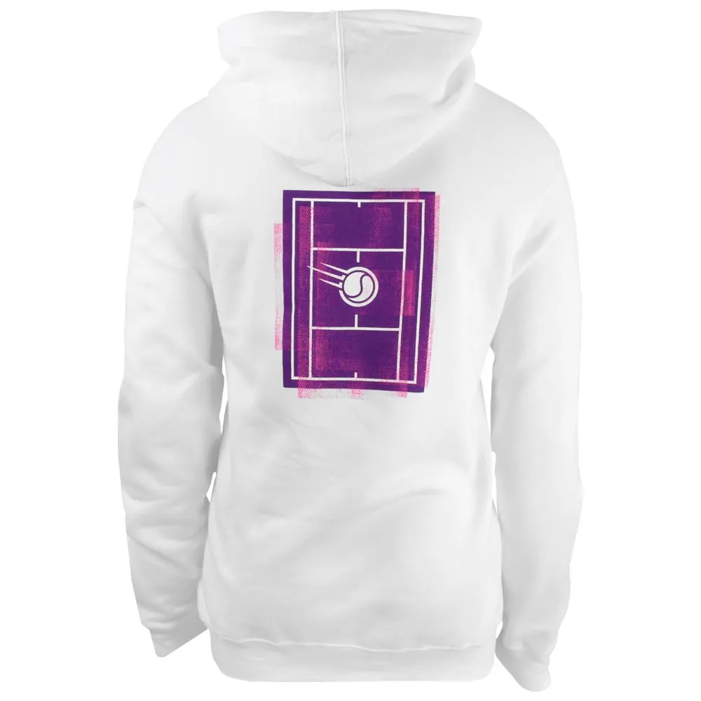 Merchant of Tennis Unisex Grunge Court Hoodie - White
