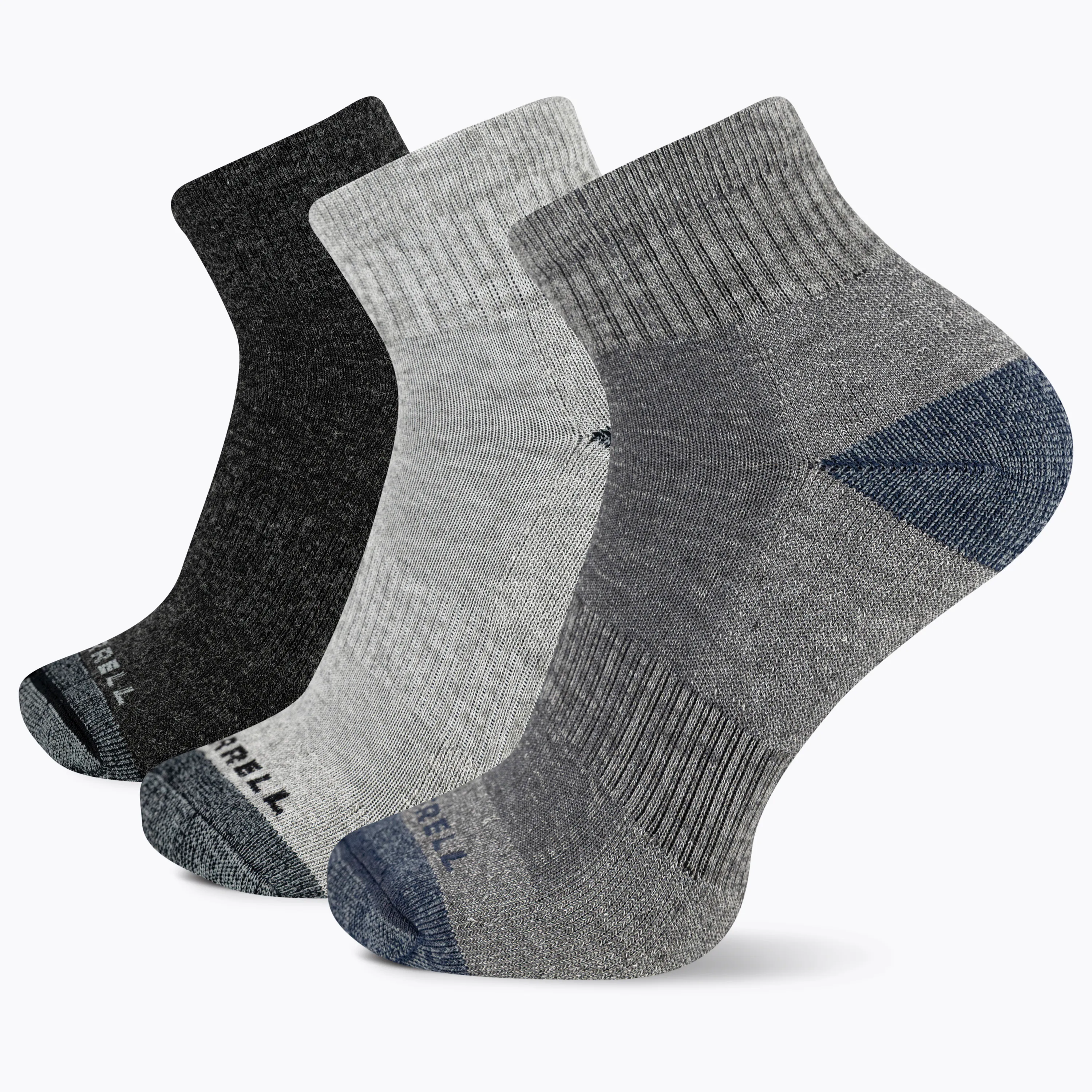 Merrell Wool Everyday Ankle Sock - Cold Weather Comfort 3 Pair Pack