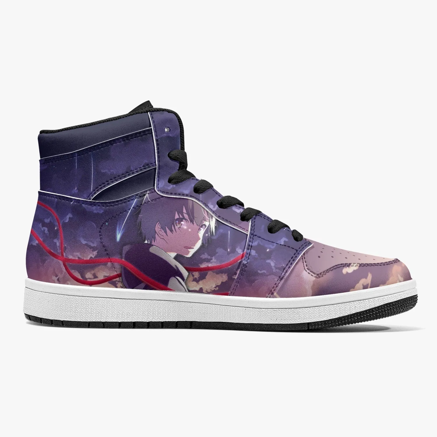 Mitsuha Miyamizu and Taki Tachibana Your Name Mid 1 Basketball Shoes