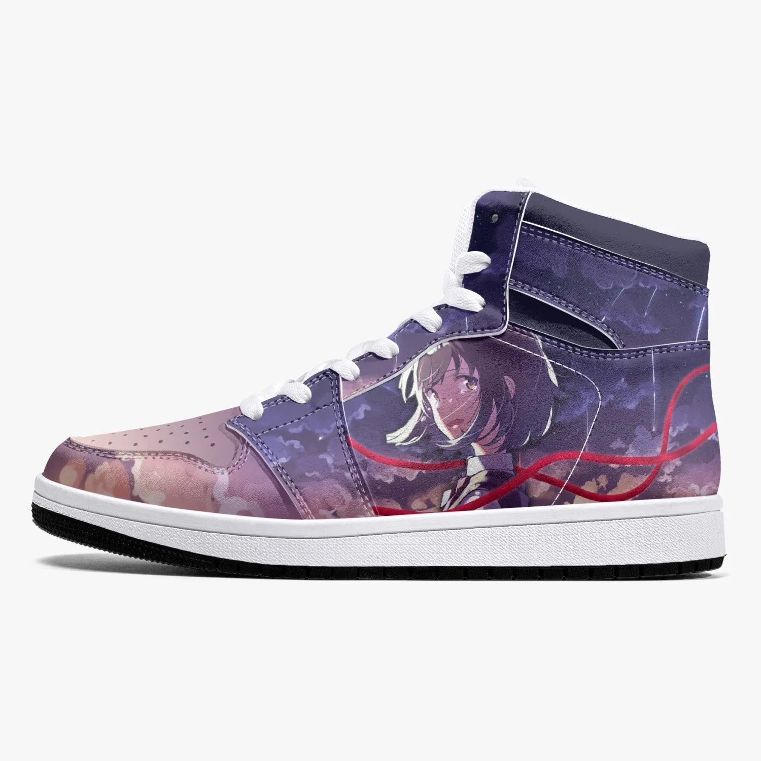 Mitsuha Miyamizu and Taki Tachibana Your Name Mid 1 Basketball Shoes