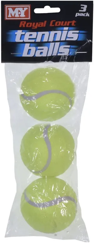 M.Y Royal Court Pack of 3 Tennis Balls